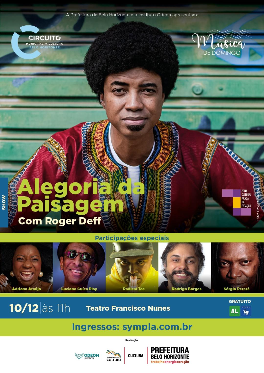 Roger Deff faz show de lançamento do álbum Alegoria da Paisagem