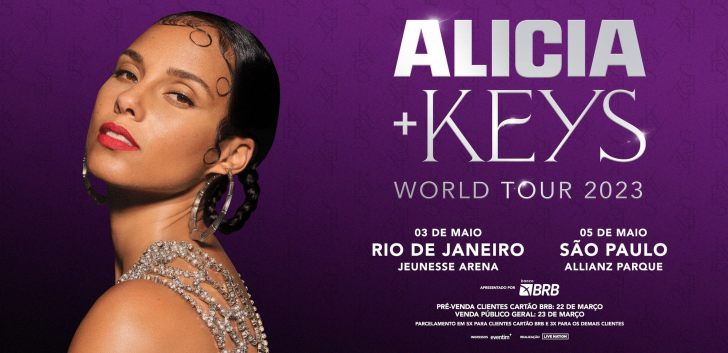Alicia Keys no Brasil: como comprar ingressos