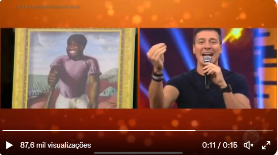 “Porque usaram justamente uma pintura da escravidão?” diz filho de André depois de dinâmica da Record