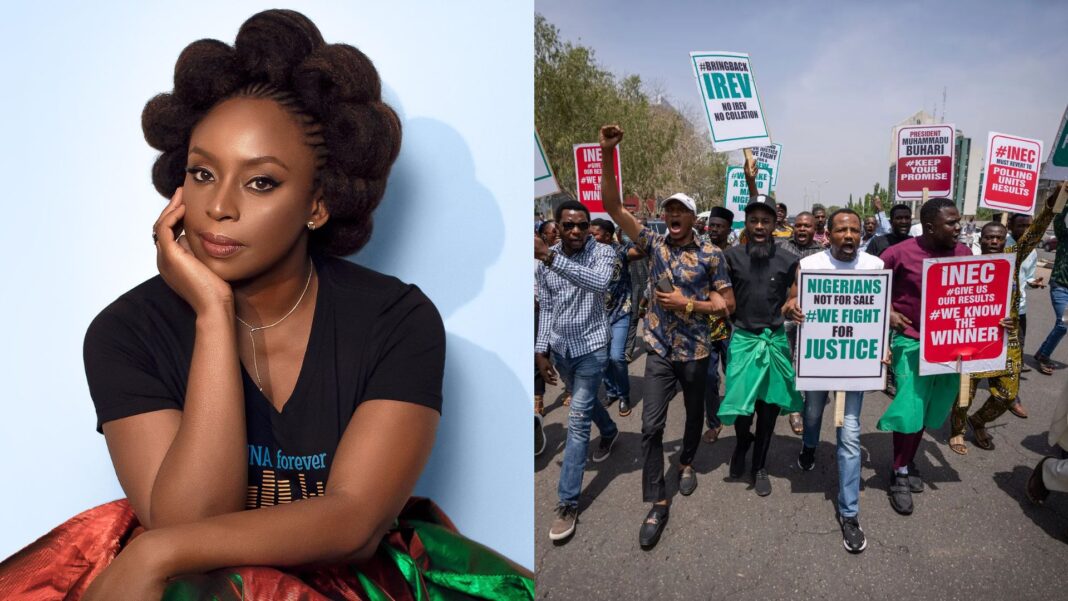 Chimamanda Ngozi Adichie expõe opressões e fraudes nas eleições da Nigéria
